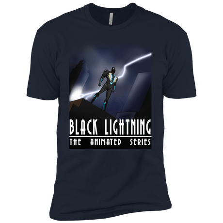 T-Shirts Midnight Navy / X-Small Black Lightning Series Men's Premium T-Shirt