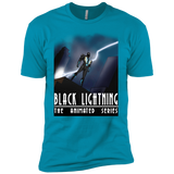 T-Shirts Turquoise / X-Small Black Lightning Series Men's Premium T-Shirt