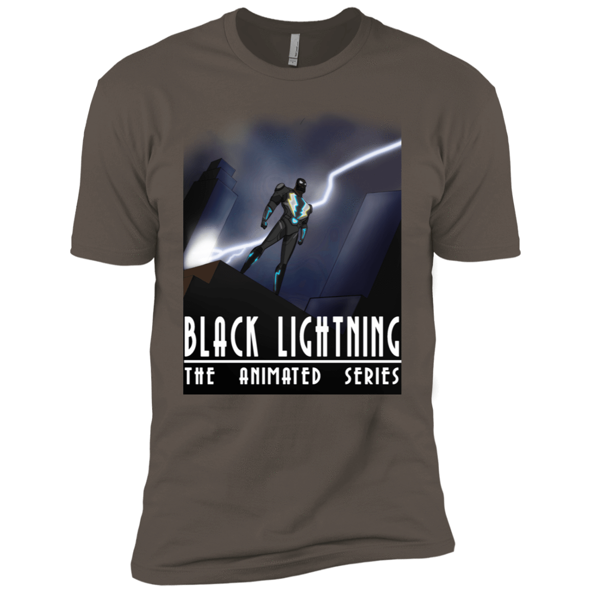 T-Shirts Warm Grey / X-Small Black Lightning Series Men's Premium T-Shirt