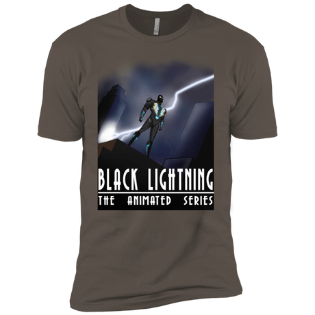 T-Shirts Warm Grey / X-Small Black Lightning Series Men's Premium T-Shirt