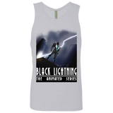 T-Shirts Heather Grey / S Black Lightning Series Men's Premium Tank Top