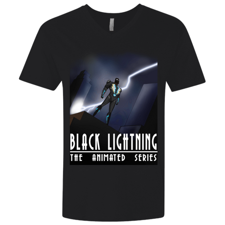 T-Shirts Black / X-Small Black Lightning Series Men's Premium V-Neck