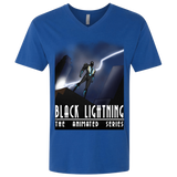 T-Shirts Royal / X-Small Black Lightning Series Men's Premium V-Neck