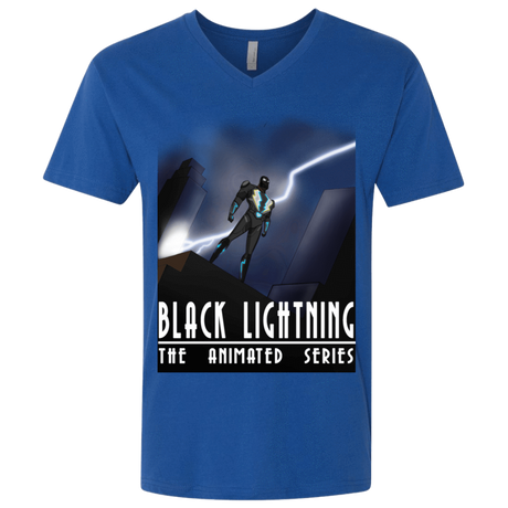 T-Shirts Royal / X-Small Black Lightning Series Men's Premium V-Neck