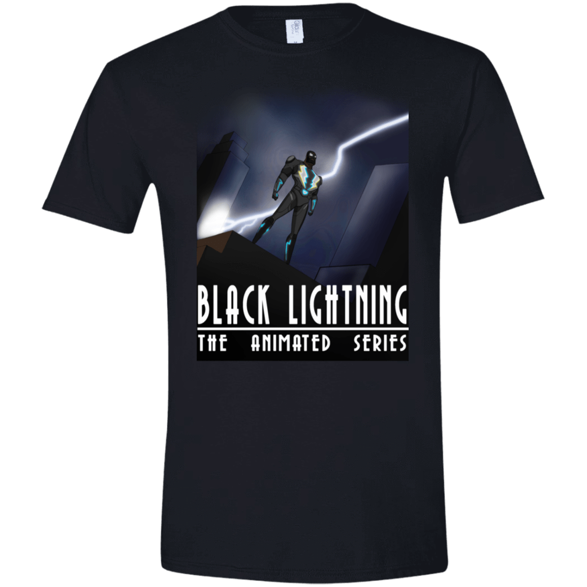 T-Shirts Black / X-Small Black Lightning Series Men's Semi-Fitted Softstyle