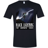 T-Shirts Black / X-Small Black Lightning Series Men's Semi-Fitted Softstyle