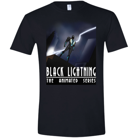 T-Shirts Black / X-Small Black Lightning Series Men's Semi-Fitted Softstyle
