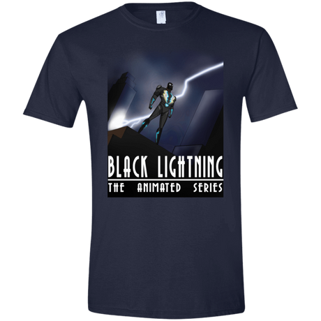 T-Shirts Navy / X-Small Black Lightning Series Men's Semi-Fitted Softstyle