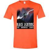 T-Shirts Orange / S Black Lightning Series Men's Semi-Fitted Softstyle