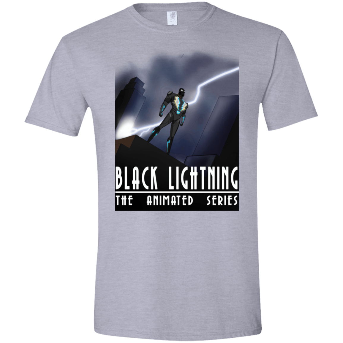 T-Shirts Sport Grey / X-Small Black Lightning Series Men's Semi-Fitted Softstyle