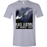 T-Shirts Sport Grey / X-Small Black Lightning Series Men's Semi-Fitted Softstyle