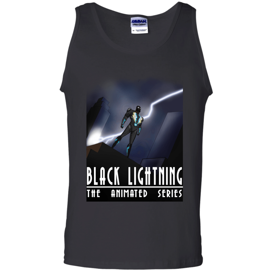 T-Shirts Black / S Black Lightning Series Men's Tank Top