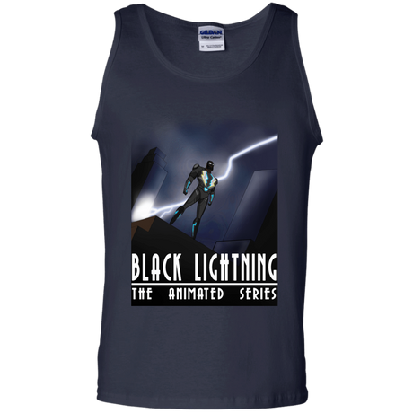 T-Shirts Navy / S Black Lightning Series Men's Tank Top
