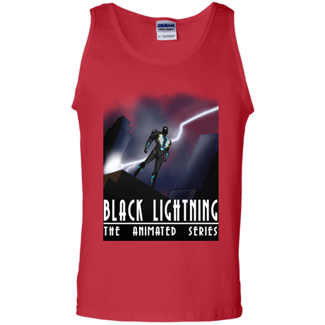 T-Shirts Red / S Black Lightning Series Men's Tank Top