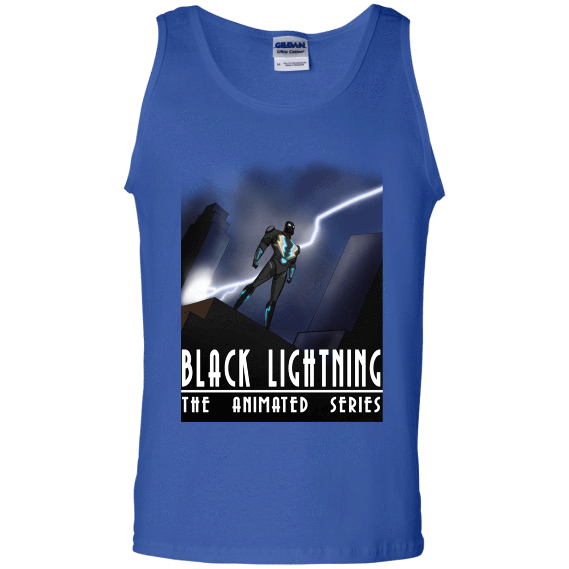T-Shirts Royal / S Black Lightning Series Men's Tank Top