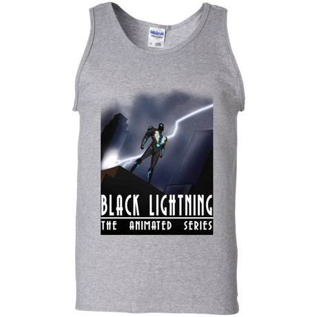 T-Shirts Sport Grey / S Black Lightning Series Men's Tank Top