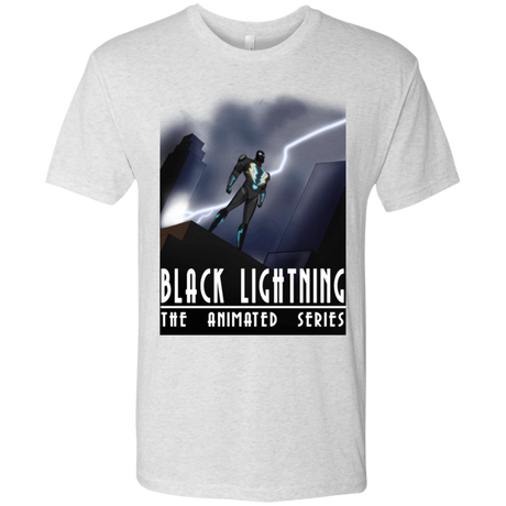 T-Shirts Heather White / S Black Lightning Series Men's Triblend T-Shirt