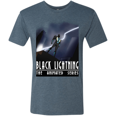 T-Shirts Indigo / S Black Lightning Series Men's Triblend T-Shirt