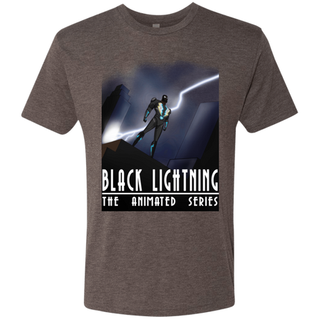T-Shirts Macchiato / S Black Lightning Series Men's Triblend T-Shirt