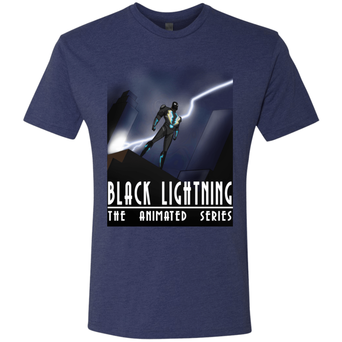 T-Shirts Vintage Navy / S Black Lightning Series Men's Triblend T-Shirt