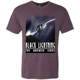 T-Shirts Vintage Purple / S Black Lightning Series Men's Triblend T-Shirt