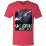 T-Shirts Vintage Red / S Black Lightning Series Men's Triblend T-Shirt