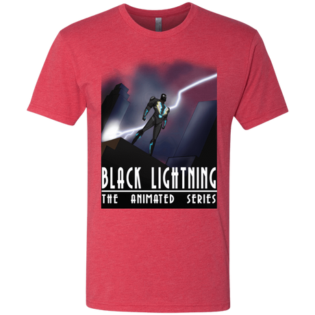 T-Shirts Vintage Red / S Black Lightning Series Men's Triblend T-Shirt