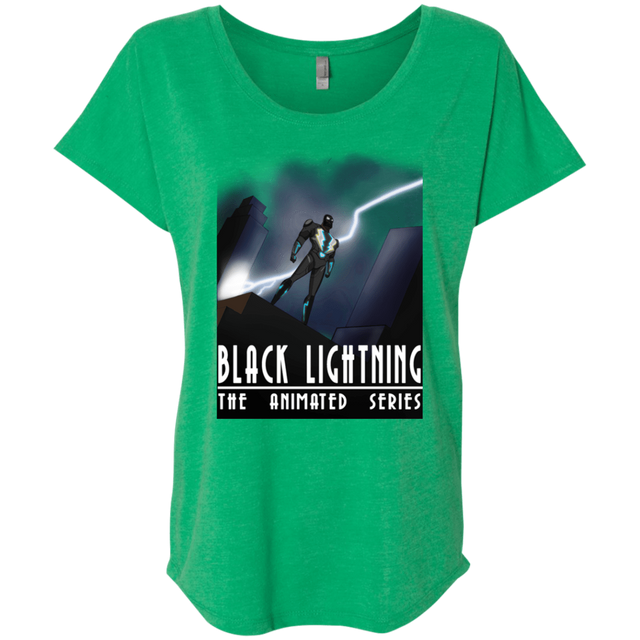 T-Shirts Envy / X-Small Black Lightning Series Triblend Dolman Sleeve