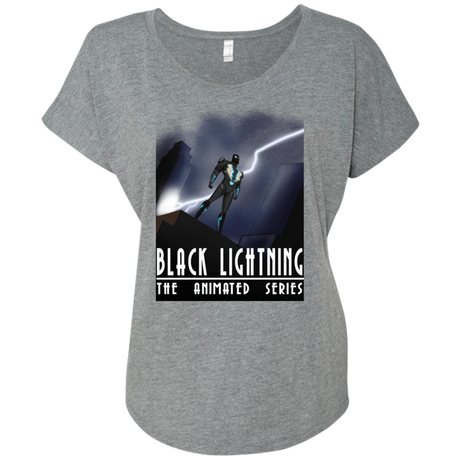 T-Shirts Premium Heather / X-Small Black Lightning Series Triblend Dolman Sleeve