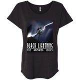 T-Shirts Vintage Black / X-Small Black Lightning Series Triblend Dolman Sleeve