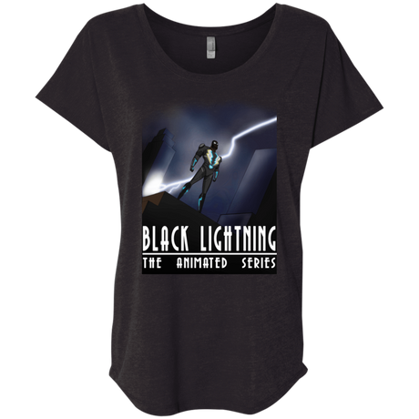 T-Shirts Vintage Black / X-Small Black Lightning Series Triblend Dolman Sleeve