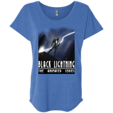 T-Shirts Vintage Royal / X-Small Black Lightning Series Triblend Dolman Sleeve