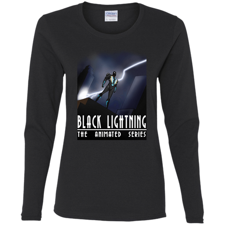 T-Shirts Black / S Black Lightning Series Women's Long Sleeve T-Shirt