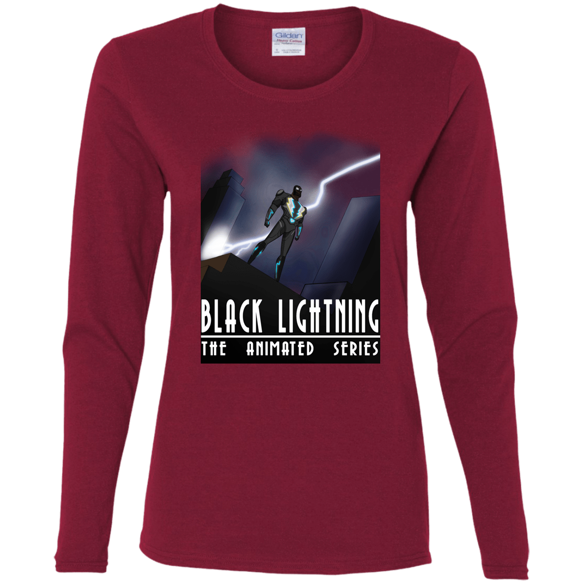 T-Shirts Cardinal / S Black Lightning Series Women's Long Sleeve T-Shirt