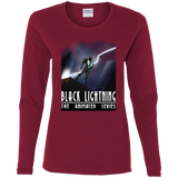 T-Shirts Cardinal / S Black Lightning Series Women's Long Sleeve T-Shirt