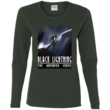 T-Shirts Forest / S Black Lightning Series Women's Long Sleeve T-Shirt