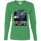 T-Shirts Irish Green / S Black Lightning Series Women's Long Sleeve T-Shirt