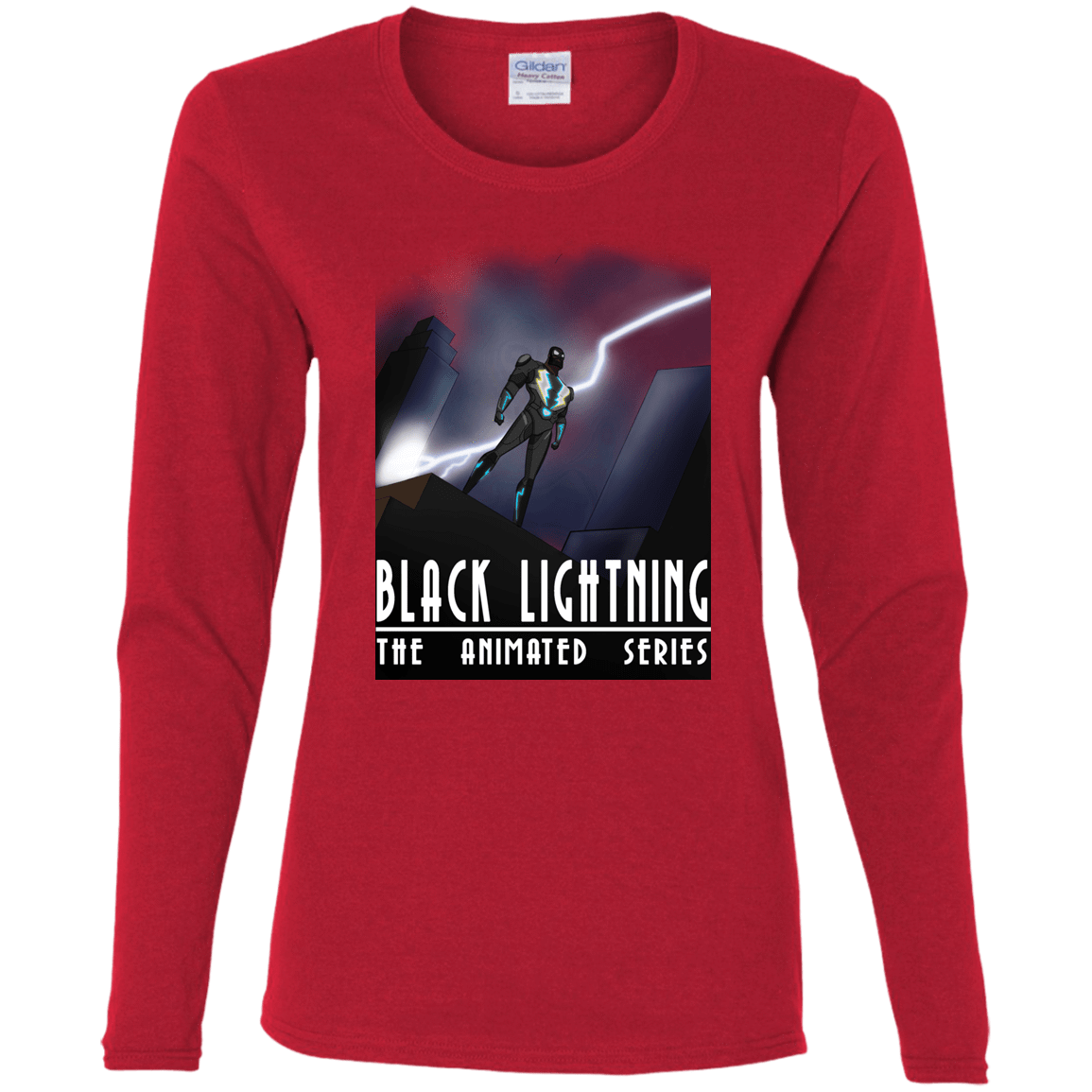 T-Shirts Red / S Black Lightning Series Women's Long Sleeve T-Shirt