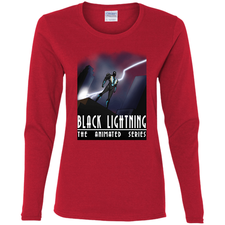 T-Shirts Red / S Black Lightning Series Women's Long Sleeve T-Shirt