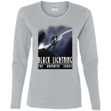 T-Shirts Sport Grey / S Black Lightning Series Women's Long Sleeve T-Shirt