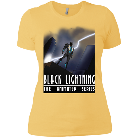 T-Shirts Banana Cream/ / X-Small Black Lightning Series Women's Premium T-Shirt