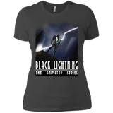 T-Shirts Heavy Metal / X-Small Black Lightning Series Women's Premium T-Shirt