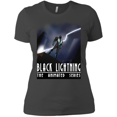 T-Shirts Heavy Metal / X-Small Black Lightning Series Women's Premium T-Shirt