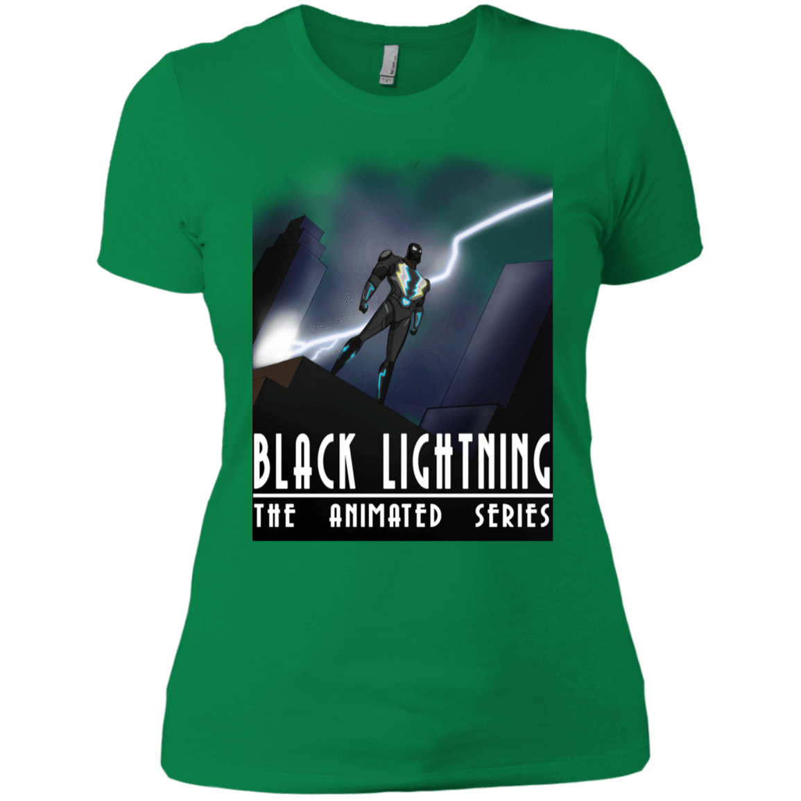 T-Shirts Kelly Green / X-Small Black Lightning Series Women's Premium T-Shirt
