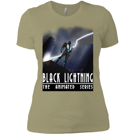 T-Shirts Light Olive / X-Small Black Lightning Series Women's Premium T-Shirt