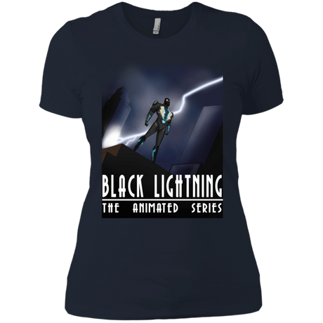 T-Shirts Midnight Navy / X-Small Black Lightning Series Women's Premium T-Shirt