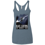 T-Shirts Indigo / X-Small Black Lightning Series Women's Triblend Racerback Tank