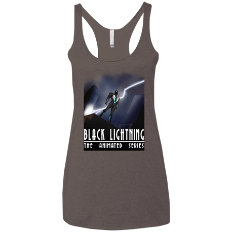 T-Shirts Macchiato / X-Small Black Lightning Series Women's Triblend Racerback Tank