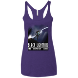 T-Shirts Purple Rush / X-Small Black Lightning Series Women's Triblend Racerback Tank