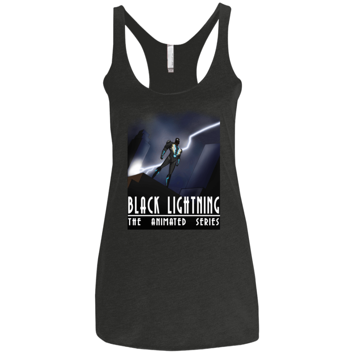 T-Shirts Vintage Black / X-Small Black Lightning Series Women's Triblend Racerback Tank